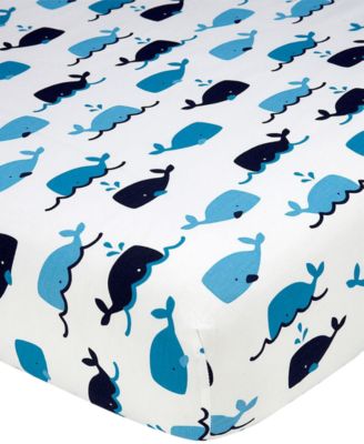 whale crib bedding