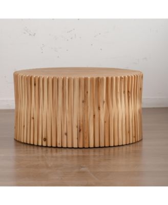 Wooden Unique Texture Easy Care Retro Design Coffee Table