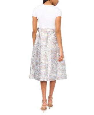 Women's Jacquard A-Line Midi Skirt