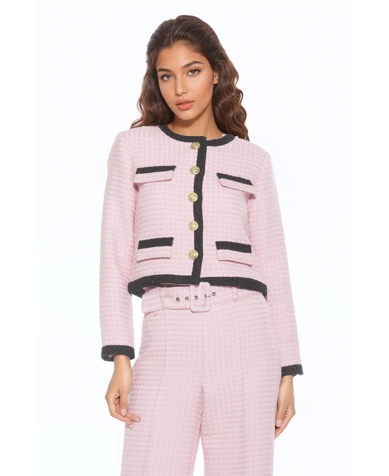Women's Crewneck Sweater Jacket
