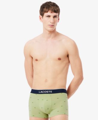 Lactose Men's Cotton Stretch Mini-Crocodile Trunks, 3-Pack