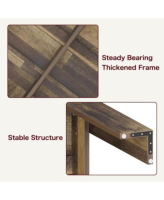 63 Inch Dining Table for 4-6 Farmhouse Dinner for 4 Dinner Table Kitchen with Large Tabletop Rectangular Dining Room