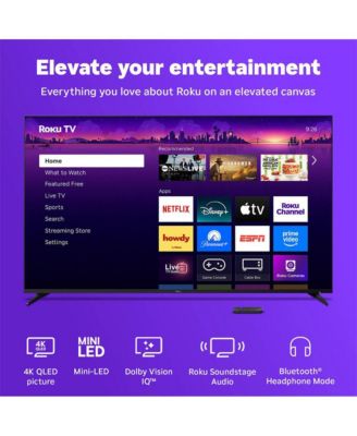 55" Class Pro Series 4K QLED Mini-LED Smart TV with HDR, Wi-Fi 6, Dolby Vision, 12 Month CPS Warranty, HDMI Cable and Screen Cleaner - 55R8C5KIT1