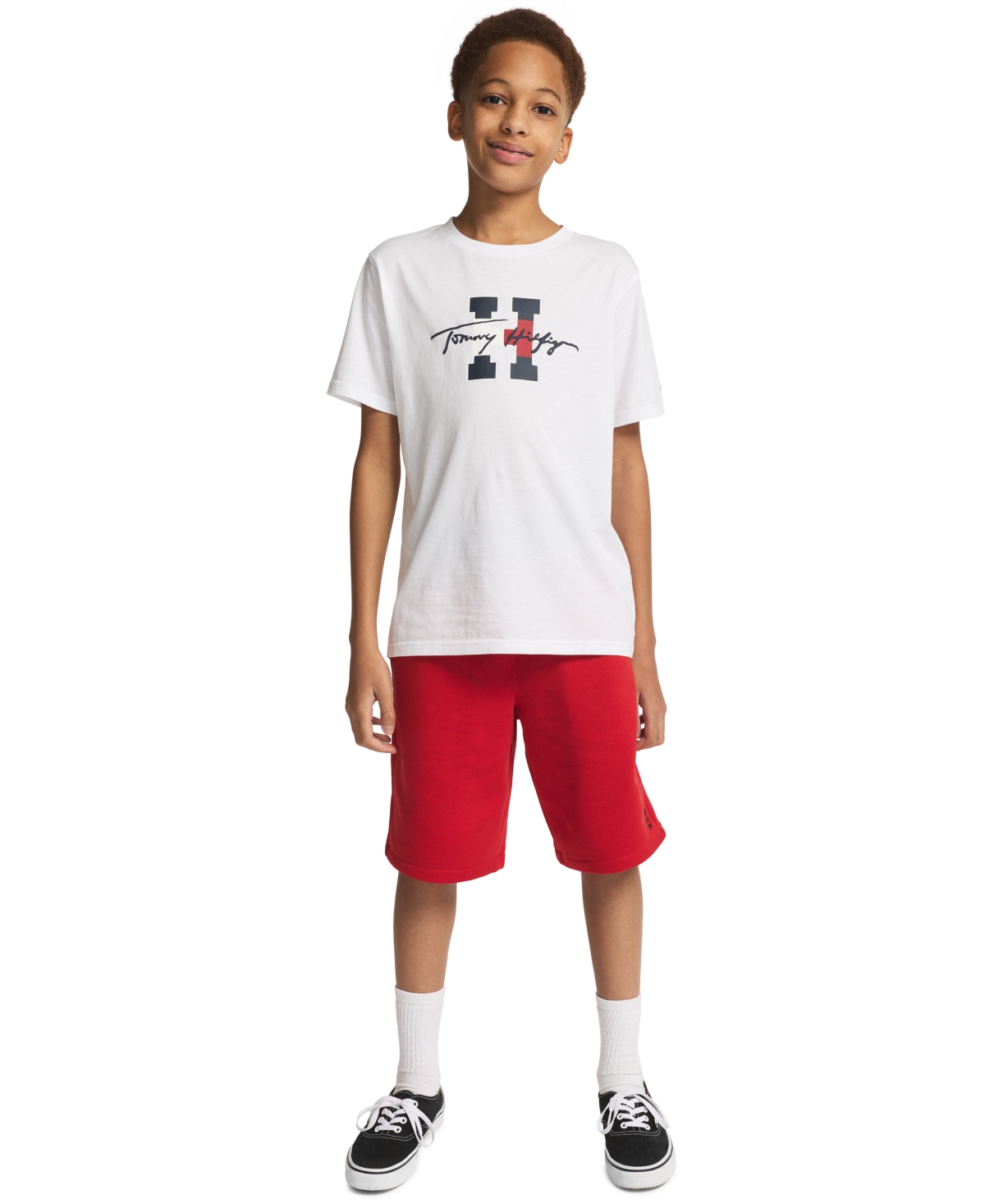 Tommy Hilfiger Boys' 8-20 Knit Pull-On Shorts