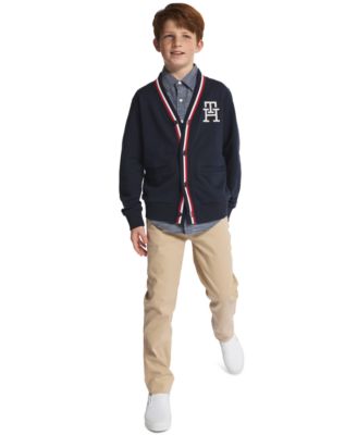 Boys' 8-20 Flat Front Stretch Chino Pants