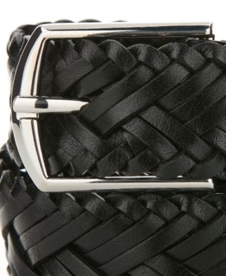 Men's Herringbone Braid Leather Belt