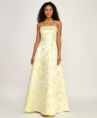 Juniors' Square Neck Long Dress