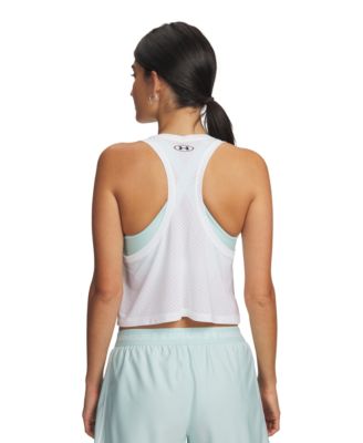 Women's Tech Sport Mesh Crop Sleeveless Tank Top