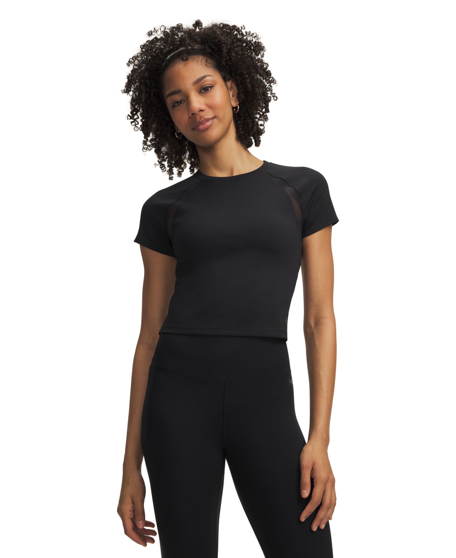 Women's Motion Mesh Short-Sleeve Top