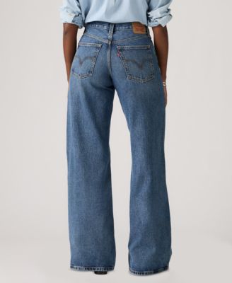 Plus Size Mid-Rise Wide-Leg Baggy Jeans