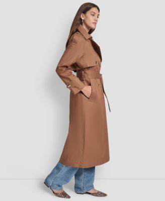 Women's Cotton Double-Breasted Trench Coat