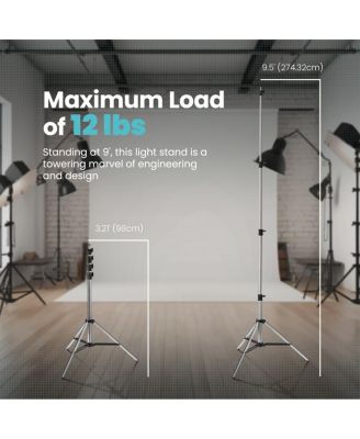 RM01 3W Daylight Mini LED Video Light, Bundle with Pro 9.5' Air-Cushioned Light Stand