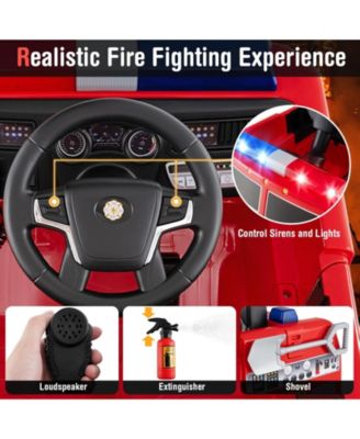 Kids Ride on Fire Truck with Remote Control and Extinguisher