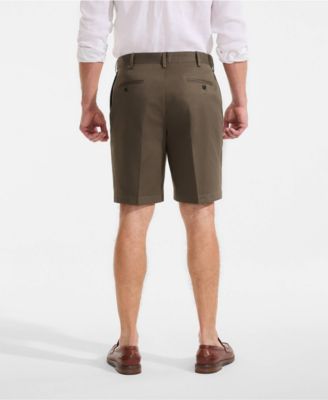 Men's No Iron 9" Comfort Waist Plain Front Chino Short