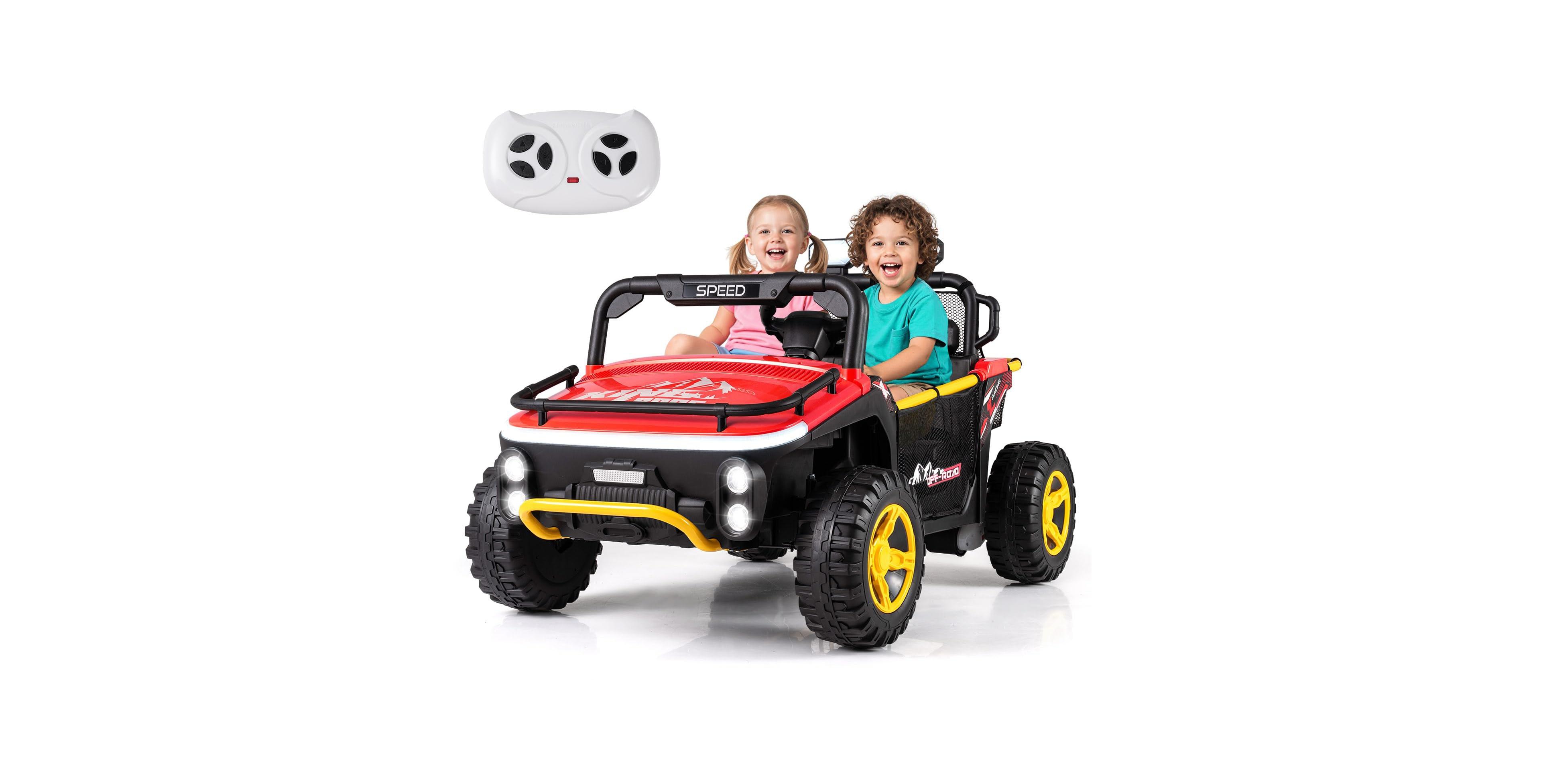 Mecale 24V Ride-On Truck Remote Control 2-Seater Ride-On Toy, Ages 3+