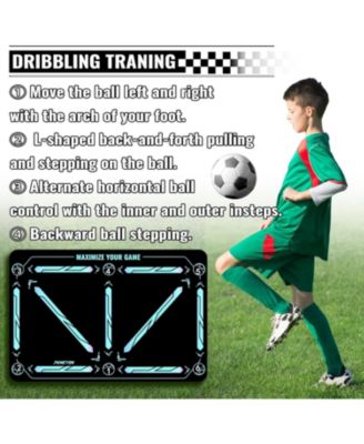 Soccer Training Mat with Adjustable Trainer – Non-Slip Equipment for Kids & Youth to Boost Speed, Strength & Coordination