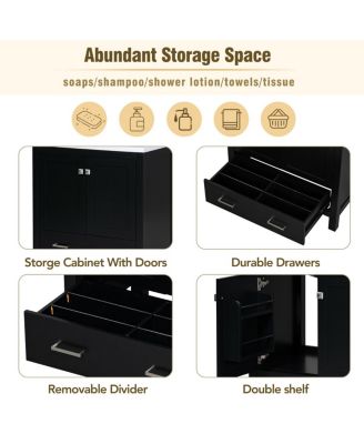 30" Bathroom Vanity with Sink, Solid Wood Cabinet & Soft Close Doors, Drawer Storage for Modern Bathrooms