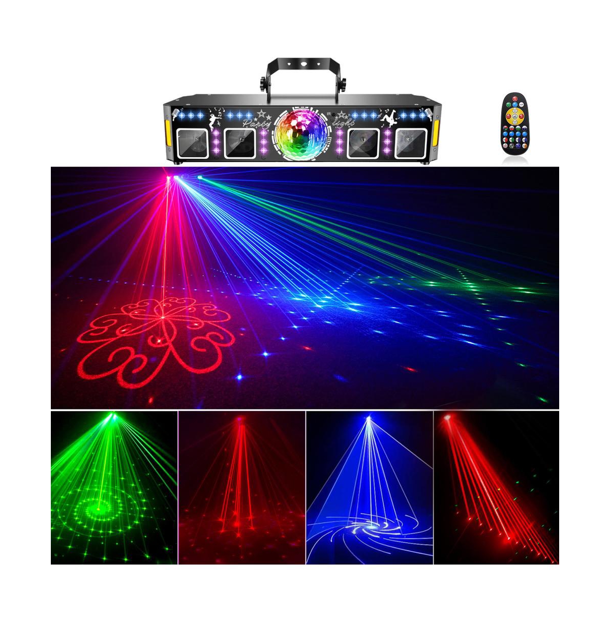 Artudatech 5-in-1 Magic Ball Party Light - Laser Projector with 96 Patterns, Uv, Strobe & Rgb Wash