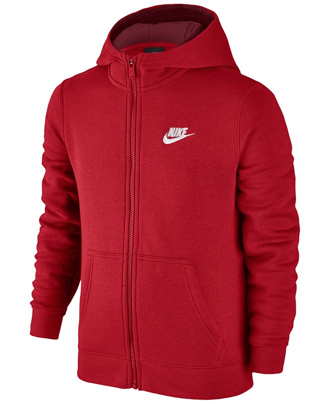 nike club zip up hoodie