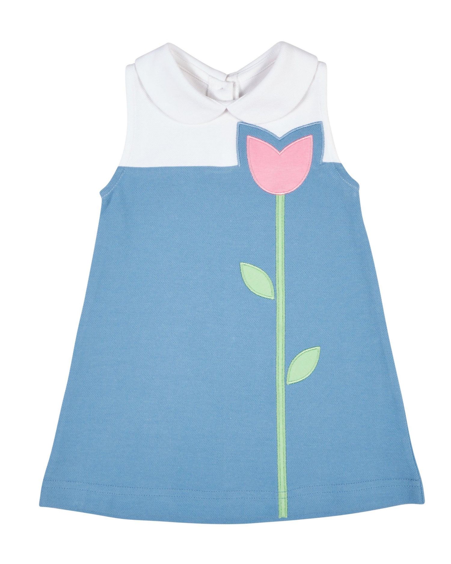 Little Girls 4-16 Pique Knit Tulip Dress