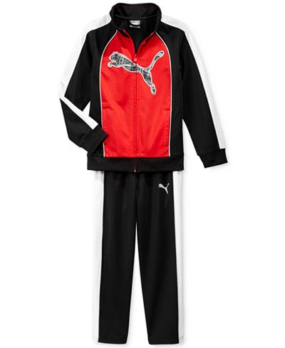 Puma Little Boys' 2-Pc. Tricot Track Jacket and Pants Set