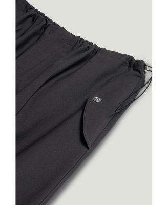 Women's Relaxed Drawstring Wide-Leg Pants