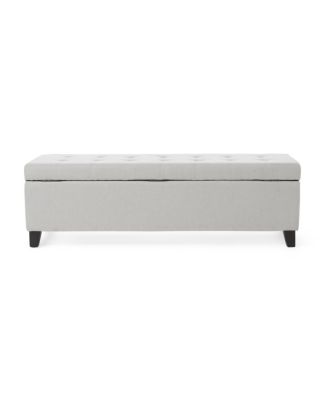 Upholstered Storage Ottoman Bench -300lbs.
