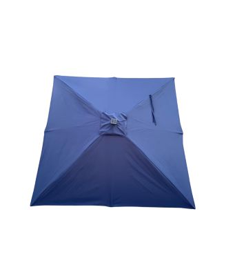 Square Solar LED Patio Umbrella with Crank & Base