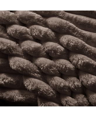 Plush Corduroy Ottoman for Sofas - Camel