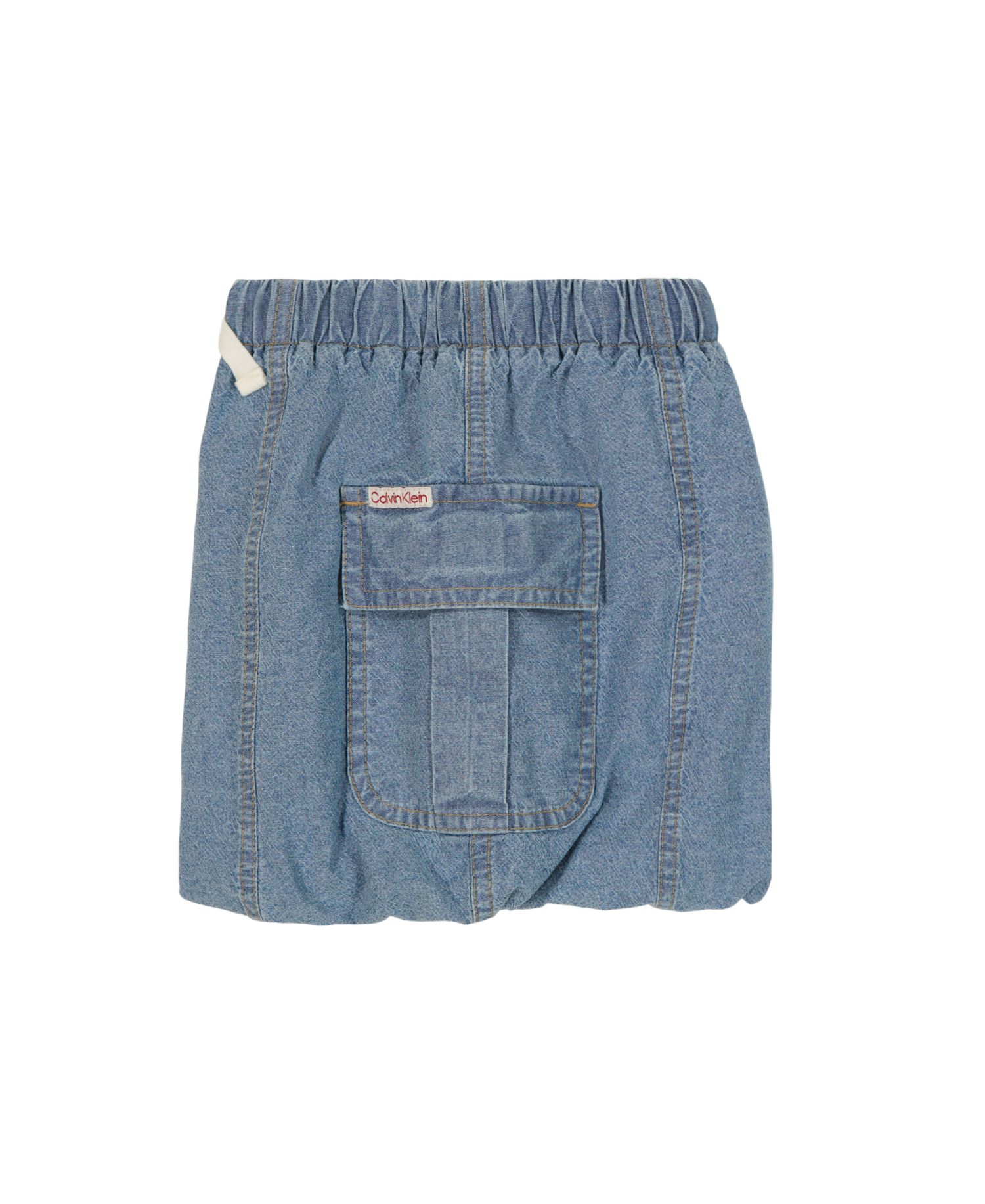 Girls' 4-6X Ribbed Tank Top and Denim Bubble Skirt, 2-Piece Set