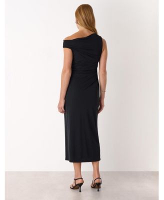 Women's Jersey Crepe Asymmetric Dress