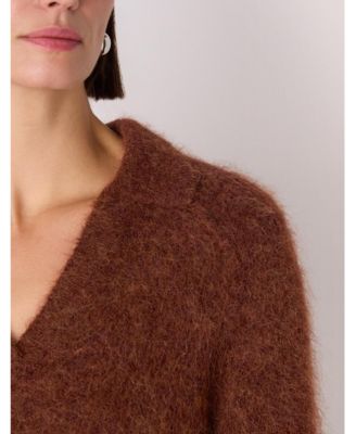 Women's Alpaca Collar Neck Knit Sweater