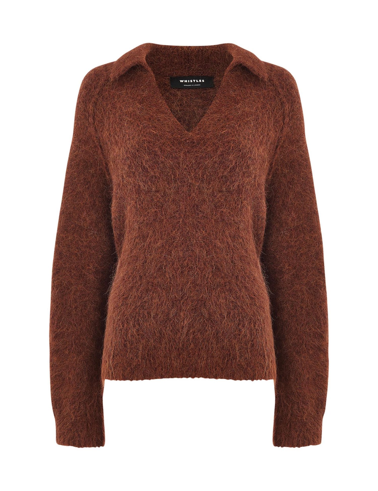 Women's Alpaca Collar Neck Knit Sweater