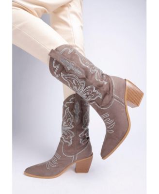 Women's Latafa Rhinestones Embellished Cowboy Boots