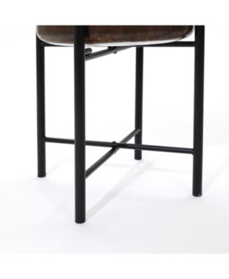 2-Piece White and Brown Metal Cachepot Planters Set with Stands