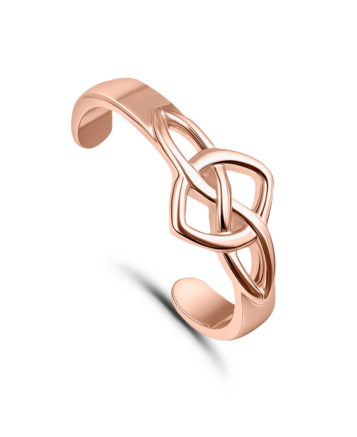 Giani Bernini Celtic Sign Adjustable Toe Ring. 18Kt Rose Gold over Sterling Silver. Created for Macy's.