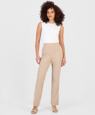 Petite High Rise Pull-On Pants