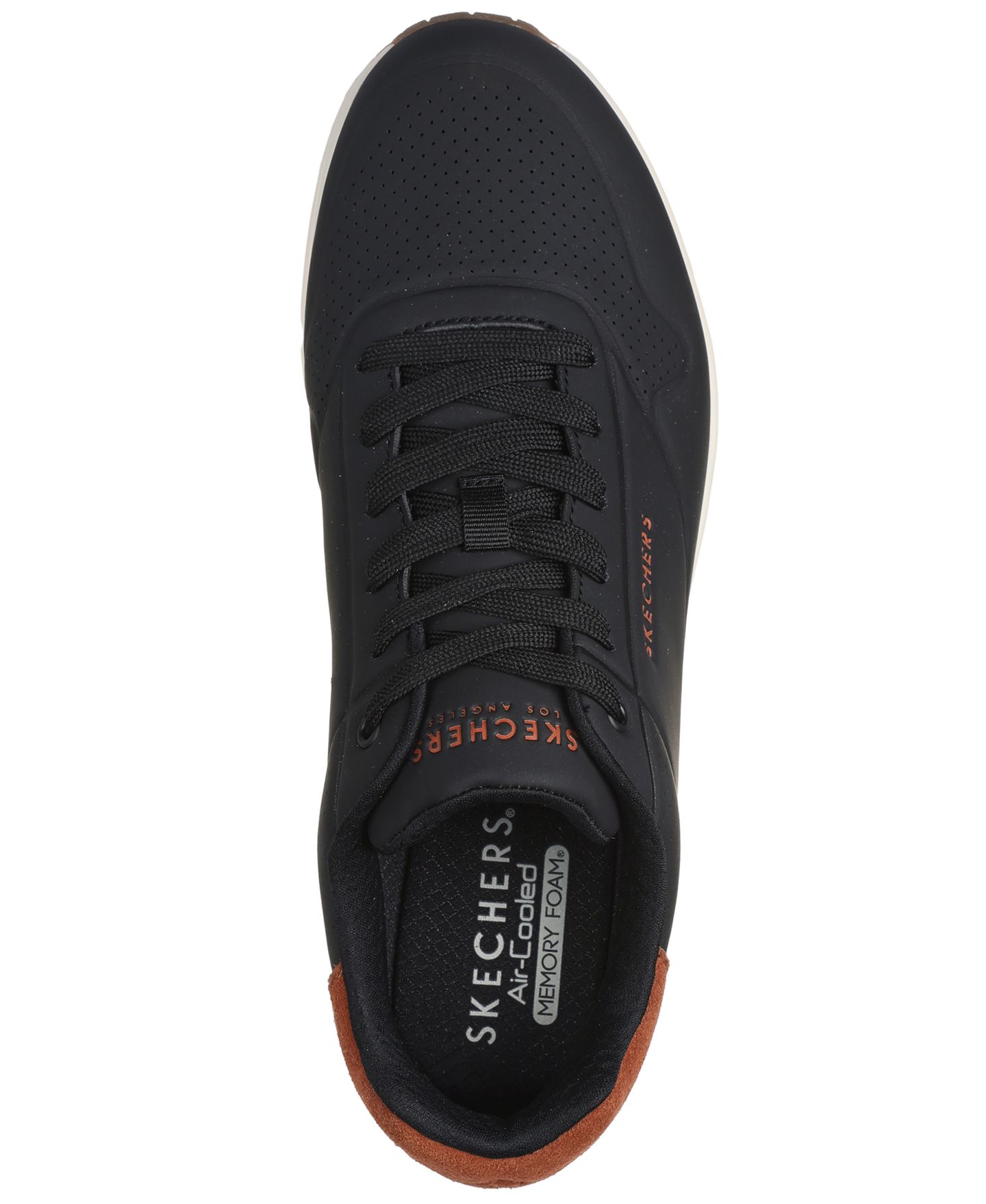 Мужские кроссовки Skechers Uno - Suited On Air Memory Foam, цвет: Чёрный — фото 5