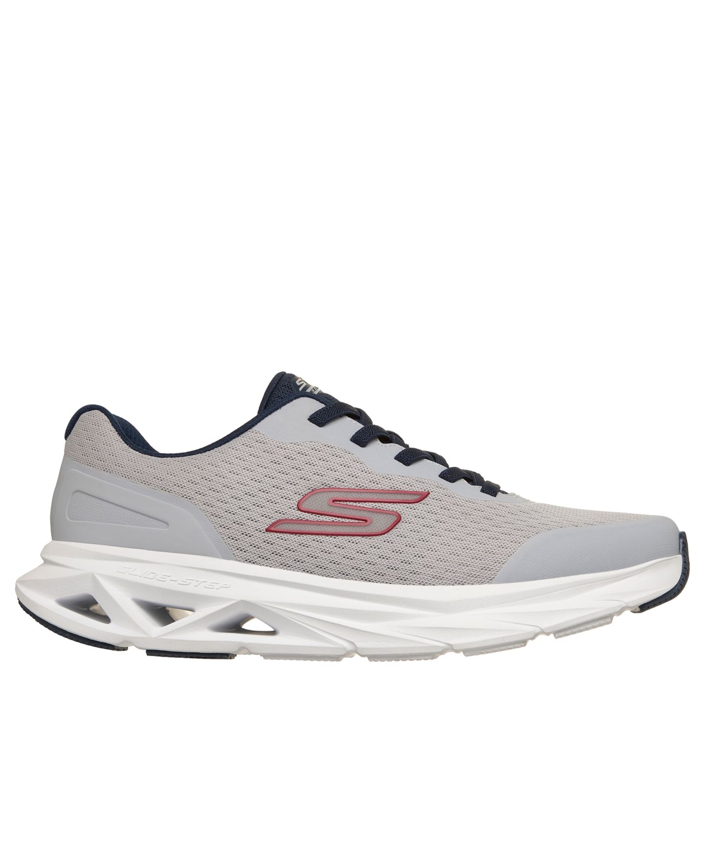 Мужские кроссовки Skechers Glide-Step Vortex - Avalin Running, цвет: Серый / Тёмно-синий — фото 2