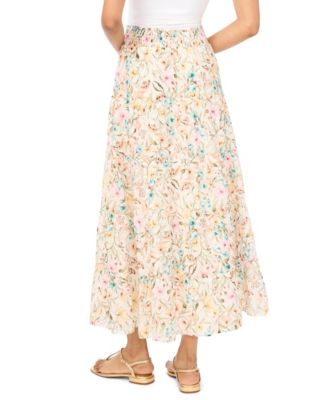 Women's Tiered Smocked Waist Maxi Skirt