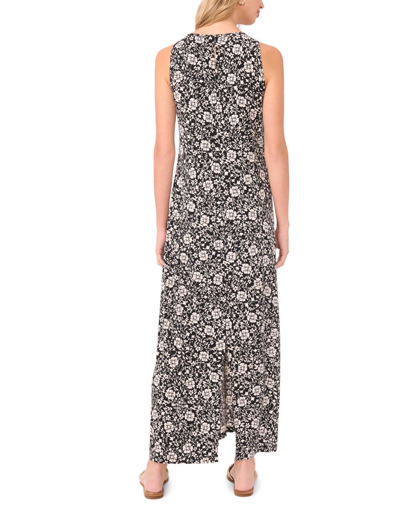 Женское платье Vince Camuto Crewneck Maxi, цвет: Насыщенный чёрный — фото 3