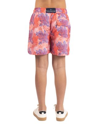 Boys Leaves Printed Swim Shorts