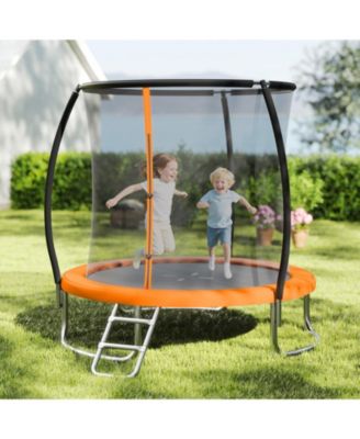 8FT Backyard Recreational Trampoline Heavy-Duty Build