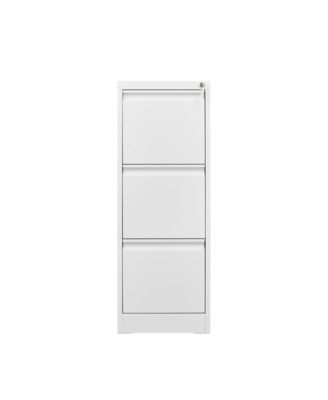 3 Drawer File Cabinet, Vertical Metal File Cabinet with Lock, Steel Storage Organizer for Letter/A4/Legal Size File