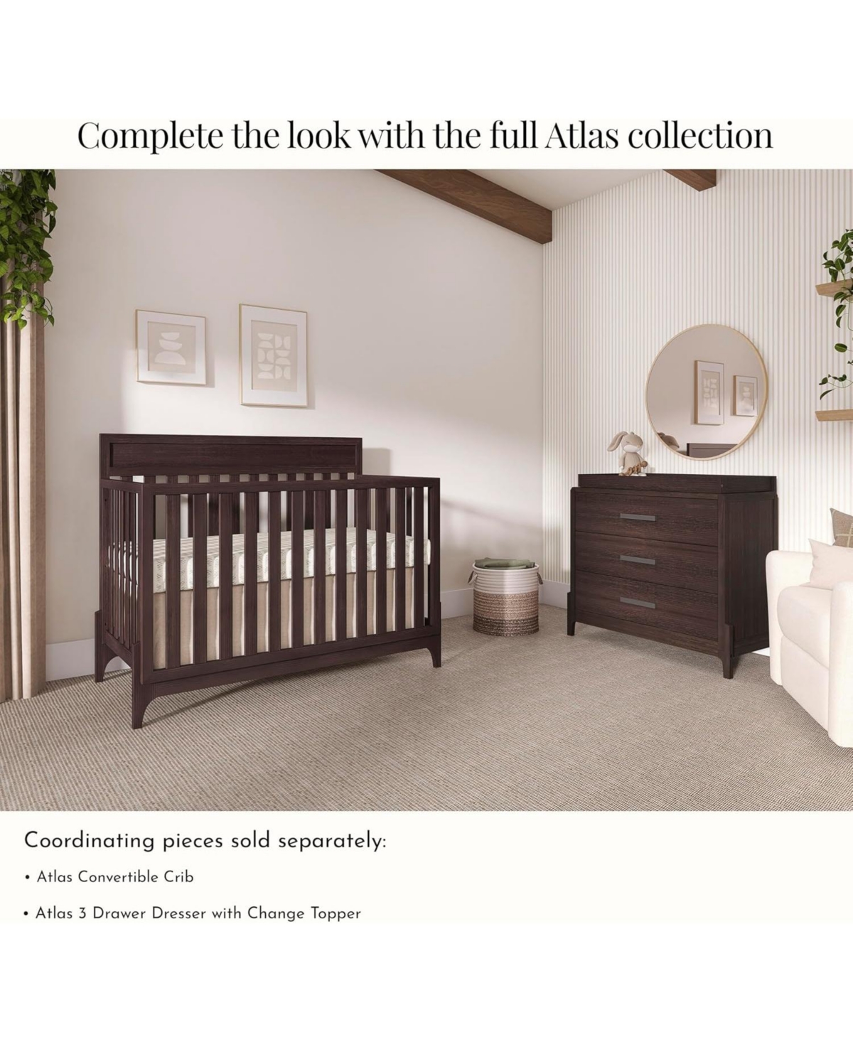 Evolur Atlas Full Size Bed Rails, Durable Hardwood, Child Comfortable, Simple & Secure Installion