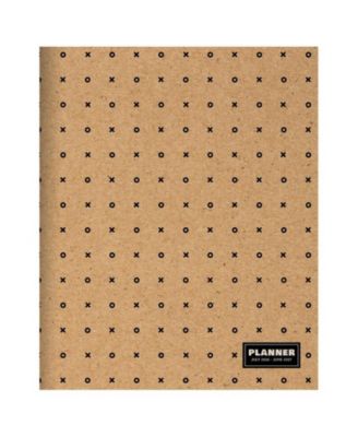 July 2026 - June 2027 Kraft Dot Medium Monthly Planner