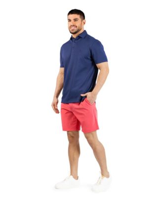 Men's Distressed Floral Modal Polo