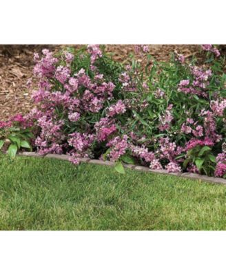 Quick Edge Resin Material 35 Inch Single Strip Lawn Edging, Flagstone