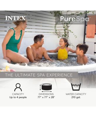 PureSpa Deluxe Spa Set 140 Bubble Jet Hot Tub with Cover