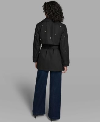 Women's Double Breasted Studded Trench